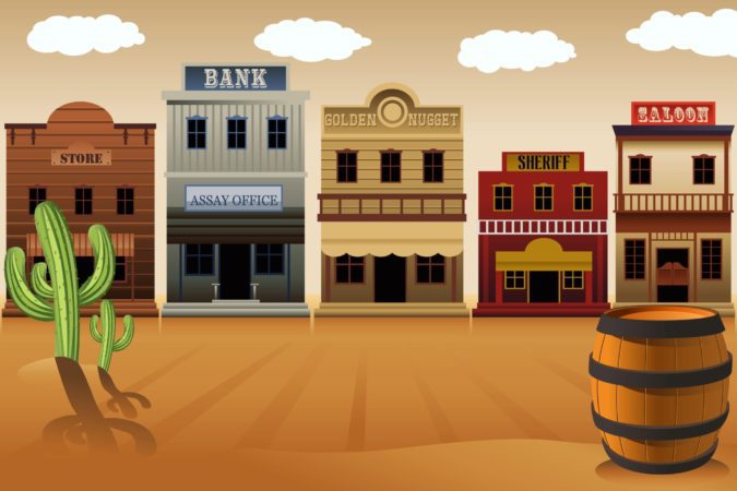 Old western town